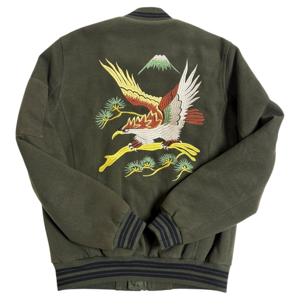 ASOS Men's Moss Green Embroidered Jacket (S) - Picture 3 of 3